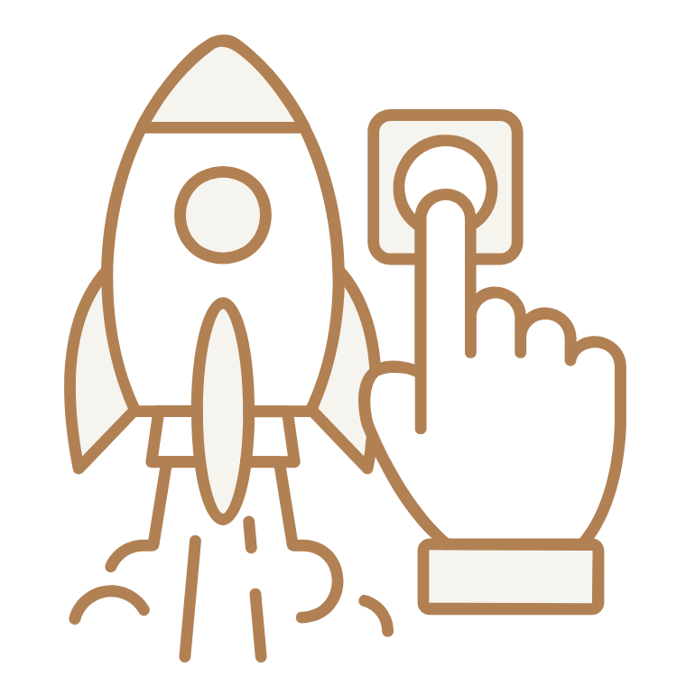 rocket launching icon