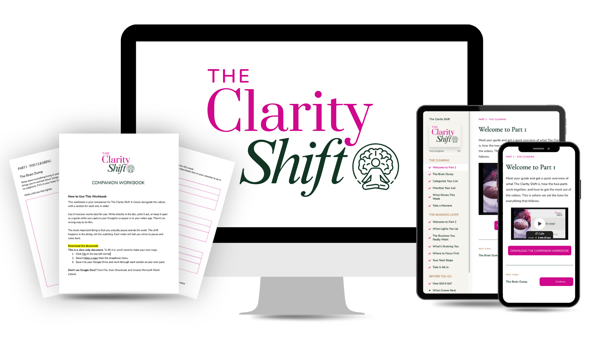 The Clarity Shift mockup