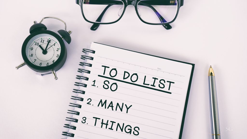 Notebook with to do list